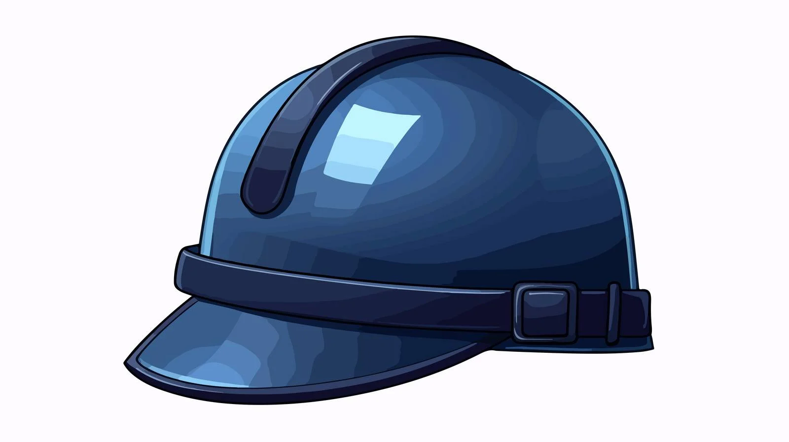 Police Helmet Cartoon Illustration — free download from Dotvec