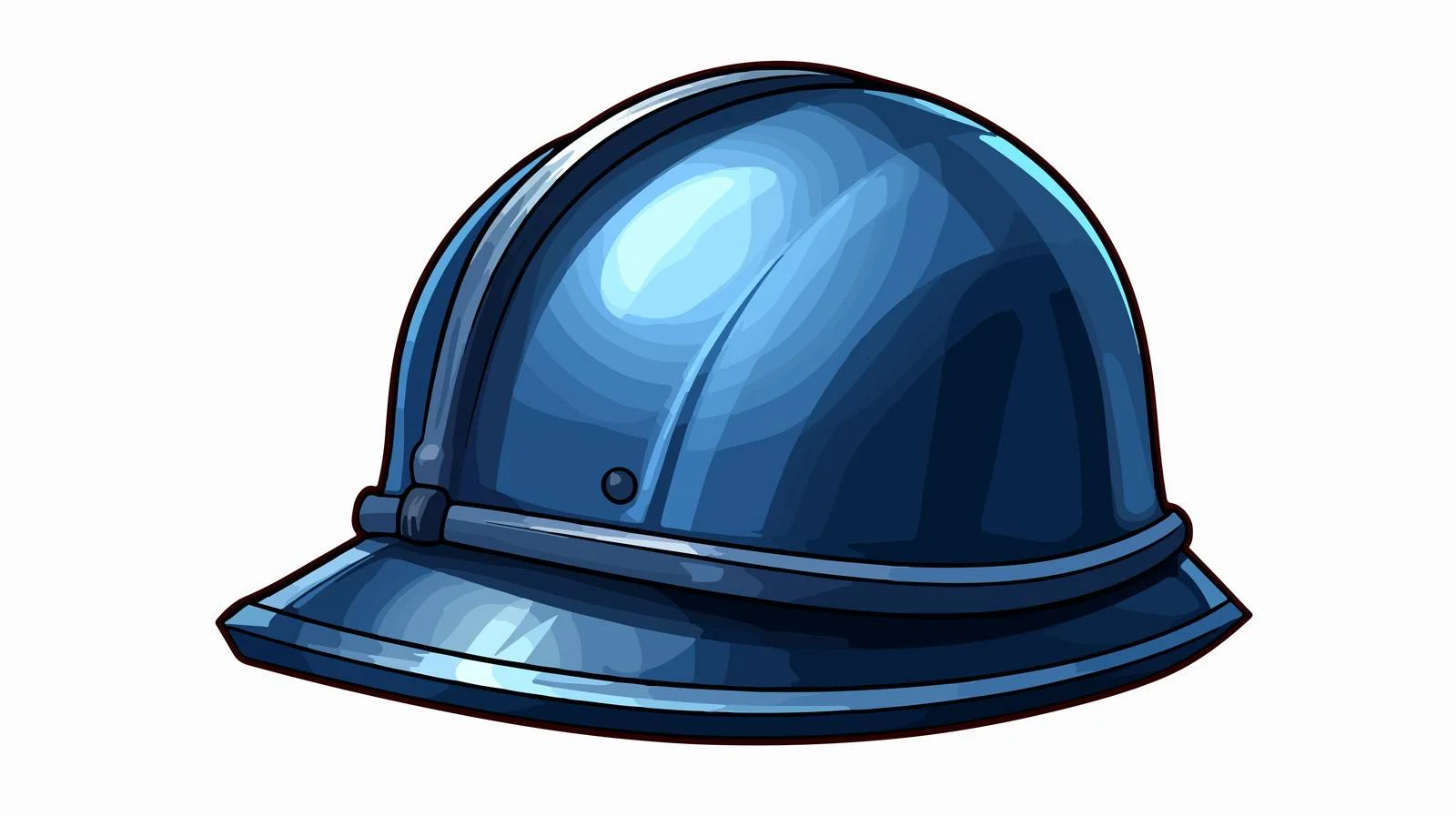Cartoon Policeman Helmet Illustration — free download from Dotvec