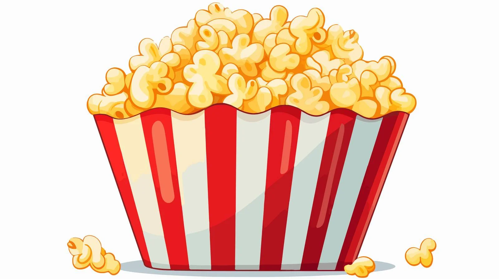 Cartoon Popcorn Speech Bubble Gradient — free download from Dotvec