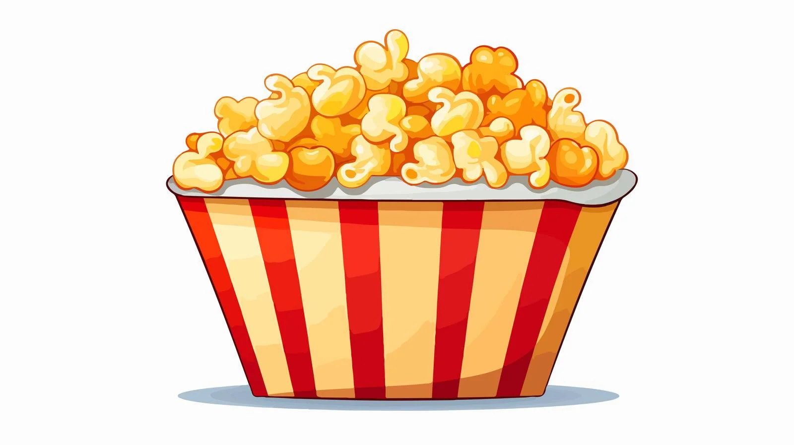 Fun Popcorn Speech Bubble Illustration — free download from Dotvec
