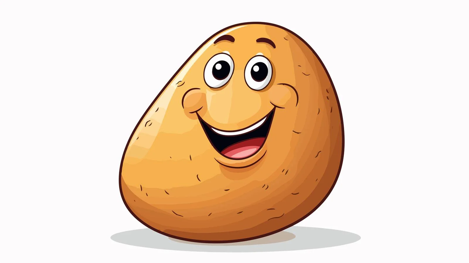 Cute Potato Cartoon Character Vector Illustration — free download from Dotvec