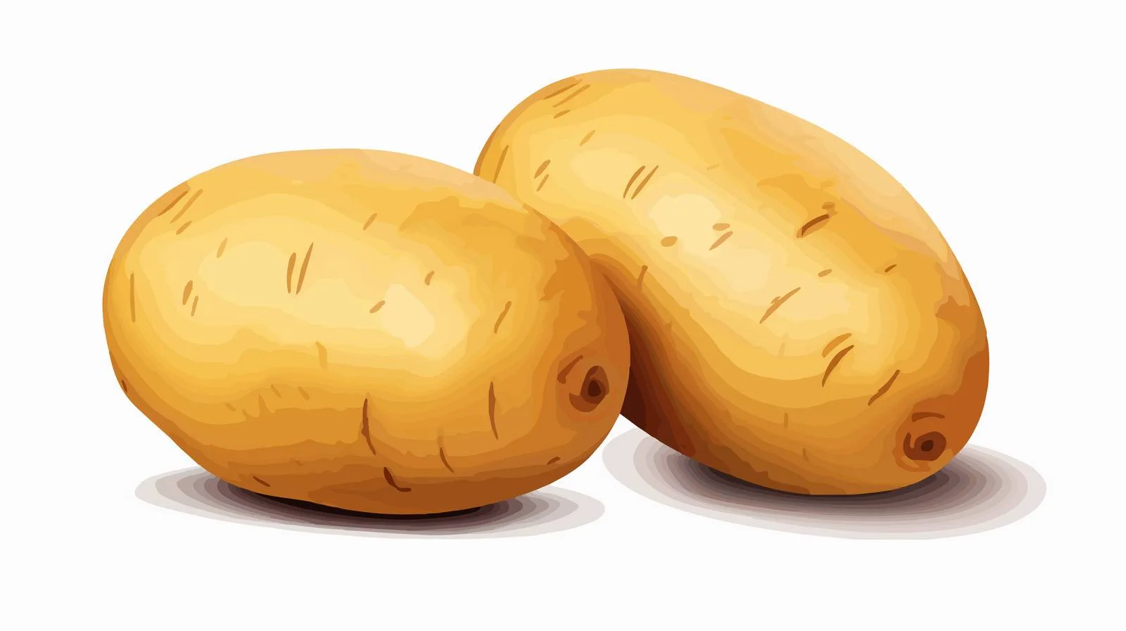 Cartoon Potato Vector Illustration — free download from Dotvec