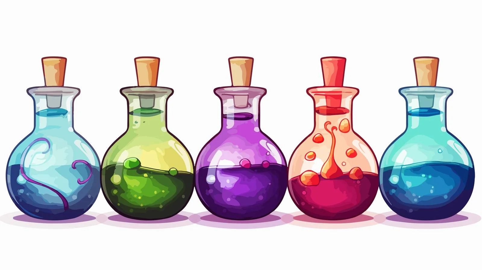 Cartoon Potion Vector Illustration — free download from Dotvec