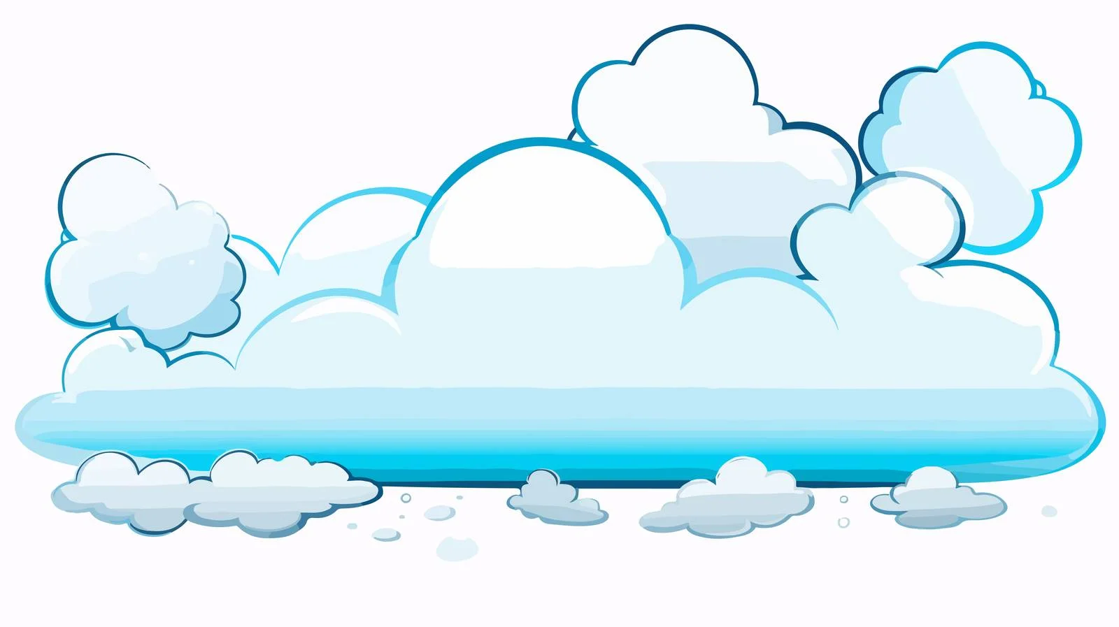 Cartoon Water Puddle with Speech Bubble — free download from Dotvec