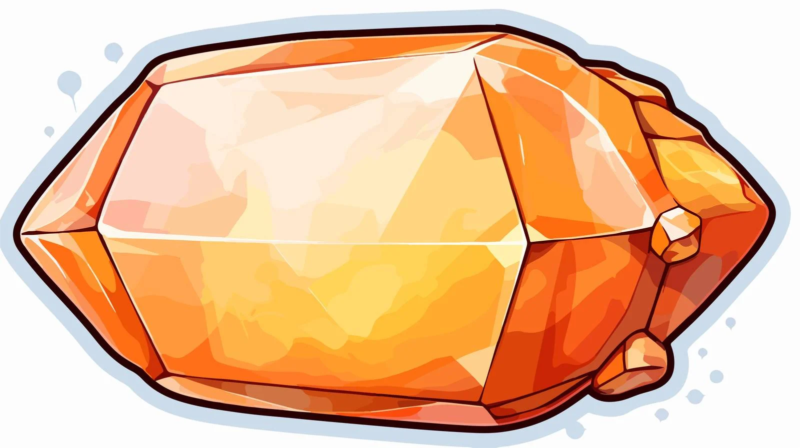 Crystal Thought Cartoon Print — free download from Dotvec