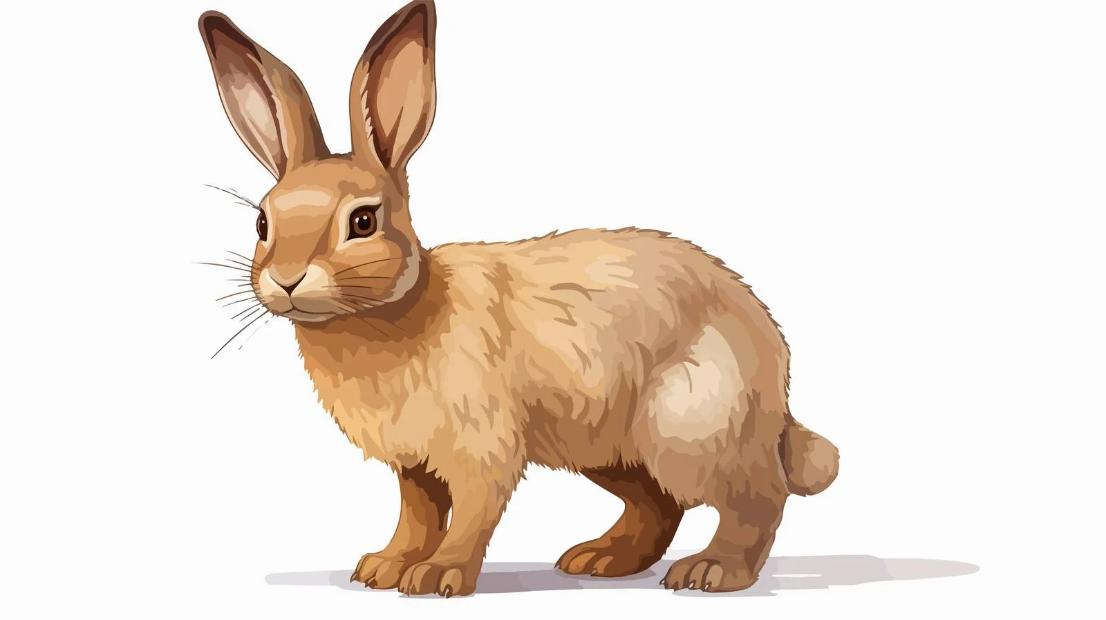 Cartoon Rabbit Vector Illustration — free download from Dotvec