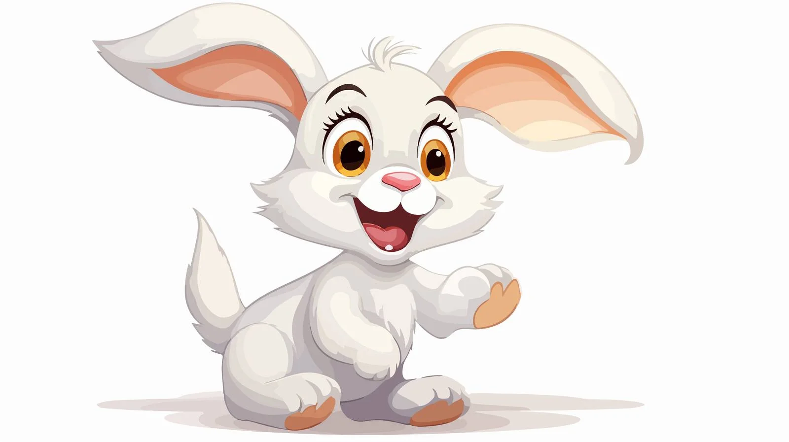 Cartoon Rabbit Vector Illustration — free download from Dotvec