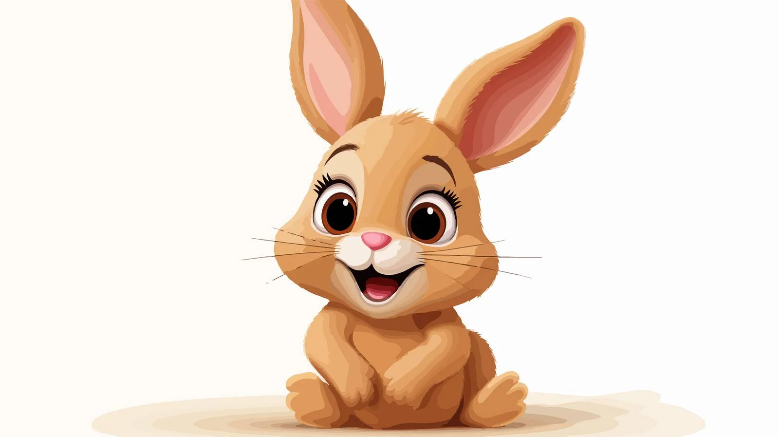 Cute Cartoon Rabbit Vector Illustration — free download from Dotvec