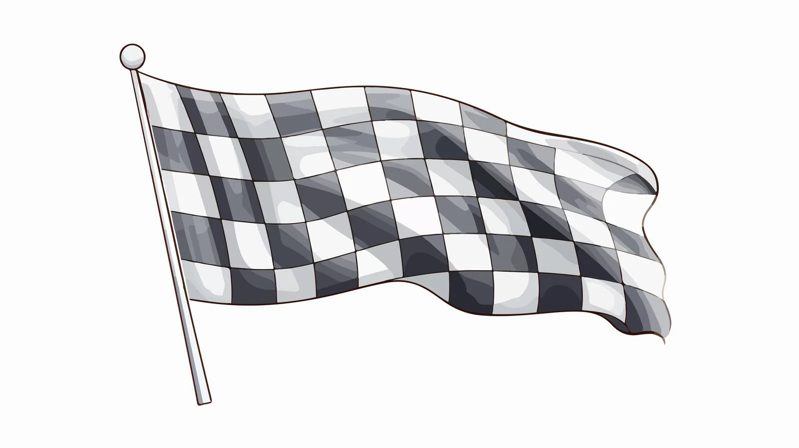 Cartoon Race Start Sign Vector Illustration — free download from Dotvec