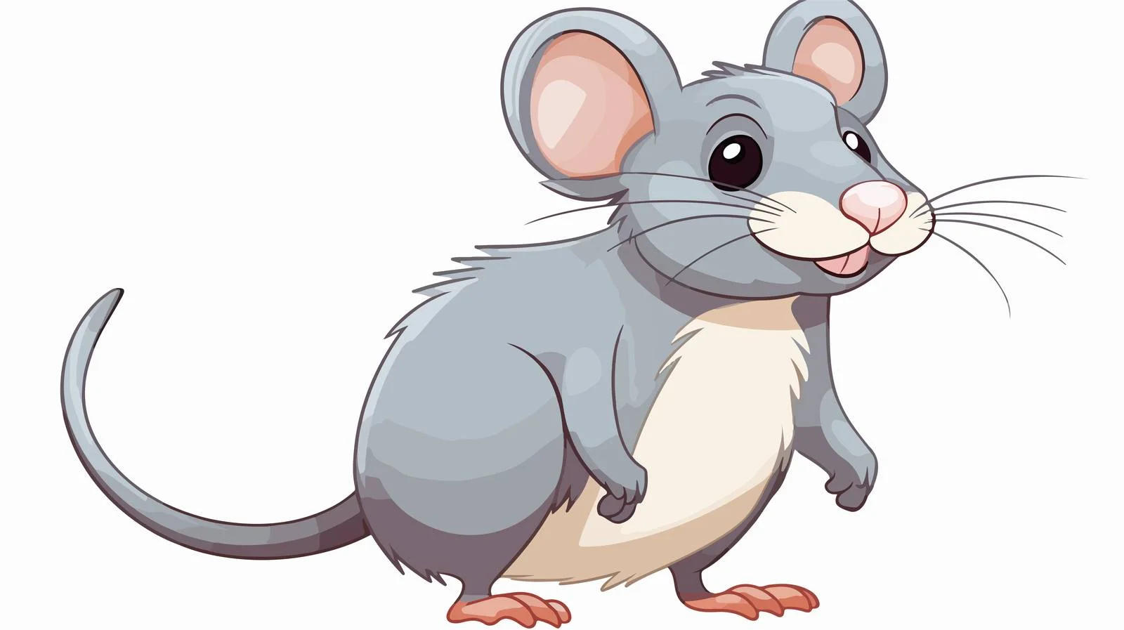 Quirky Cartoon Rat Illustration — free download from Dotvec