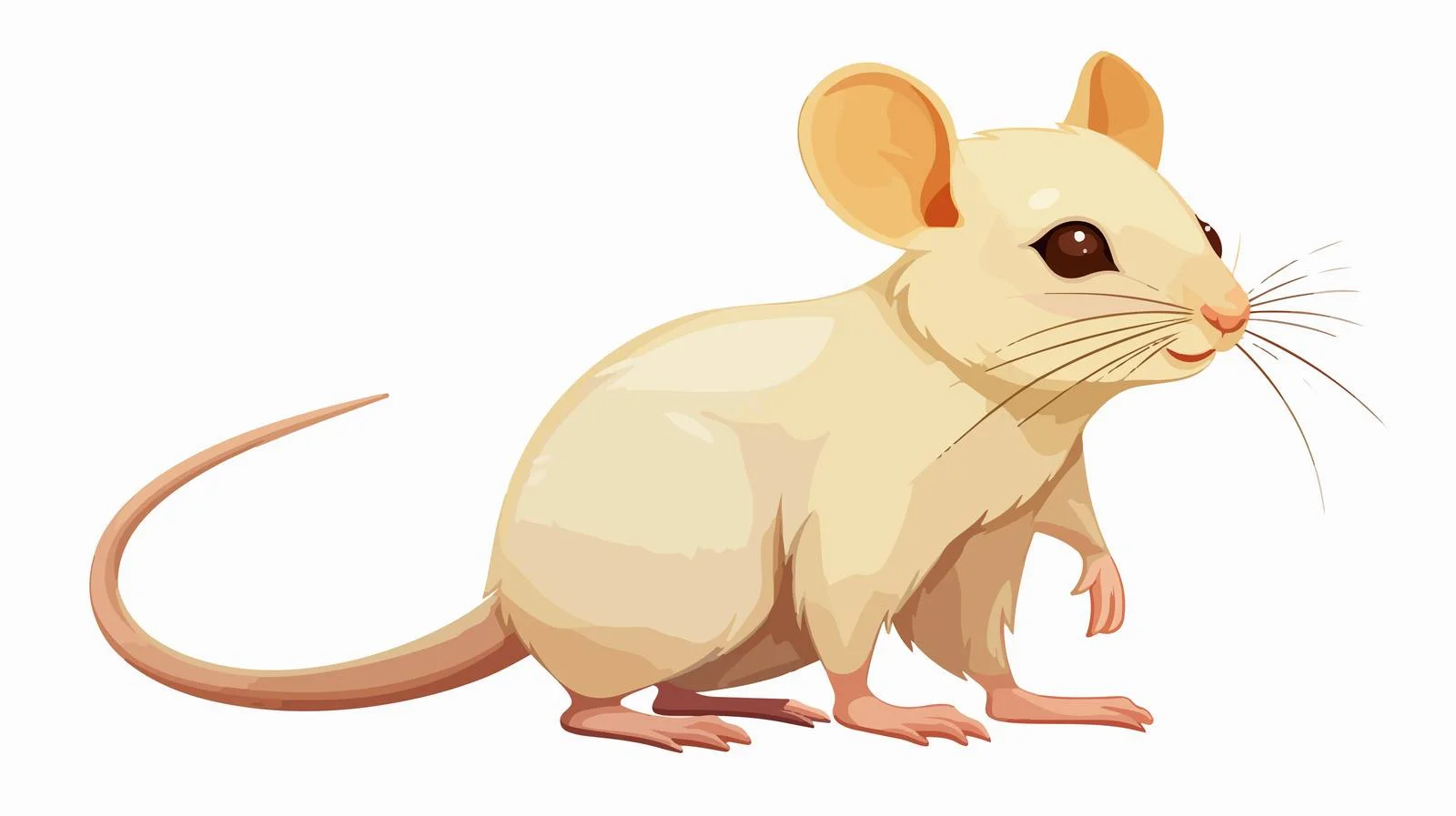 Cute Rat Cartoon Illustration — free download from Dotvec