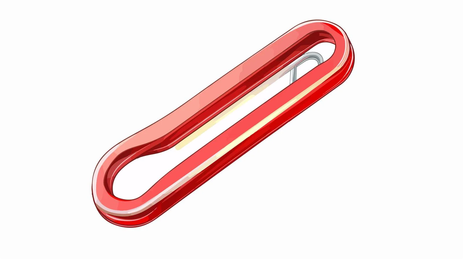 Cartoon Red Paperclip Stock Vector — free download from Dotvec