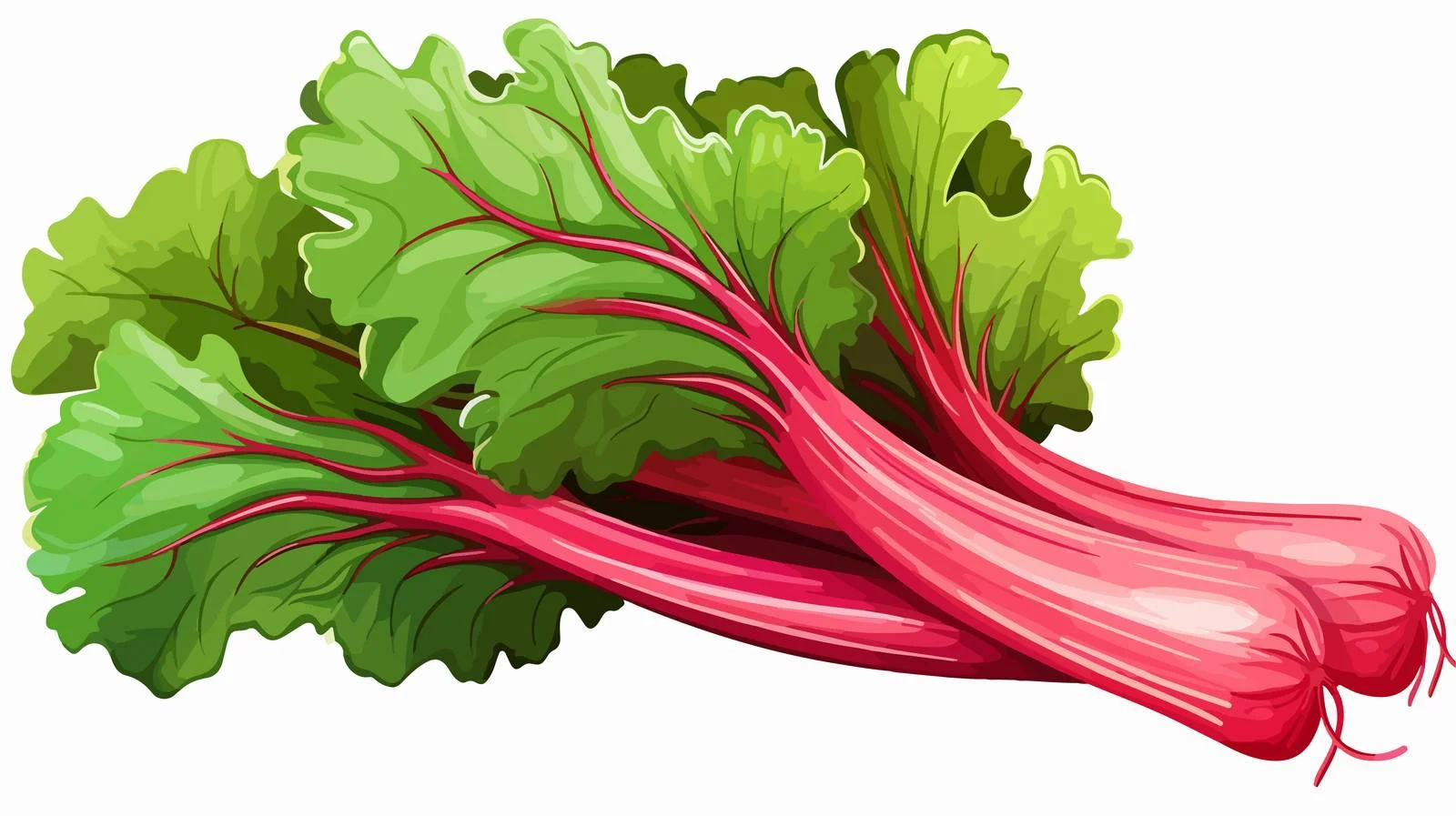 Cartoon Rhubarb Vector Illustration — free download from Dotvec