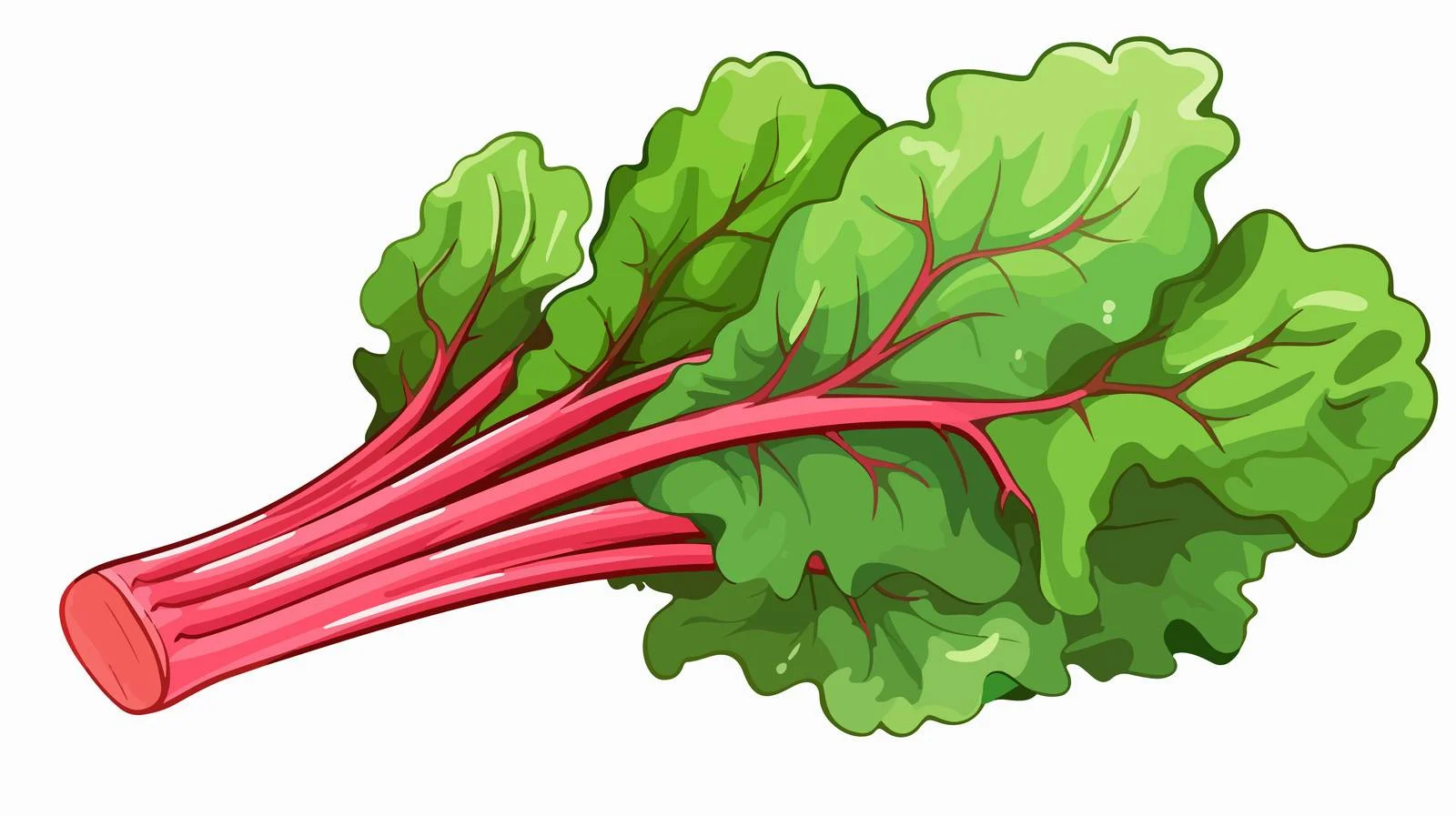 Cartoon Rhubarb Vector Illustration — free download from Dotvec