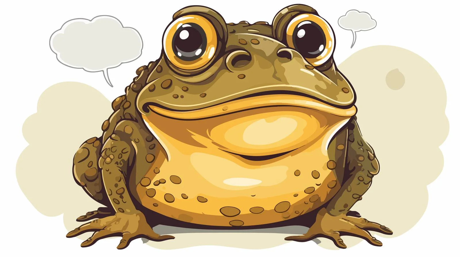 Wealthy Toad with Speech Bubble Cartoon — free download from Dotvec