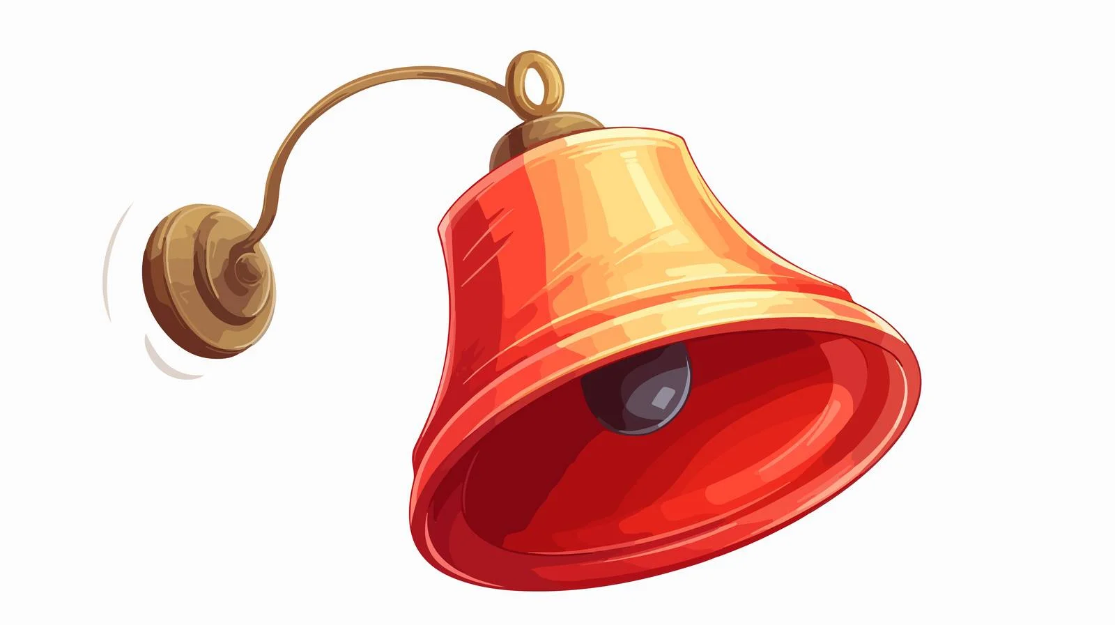 Cheerful Cartoon Doorbell Illustration Usage — free download from Dotvec