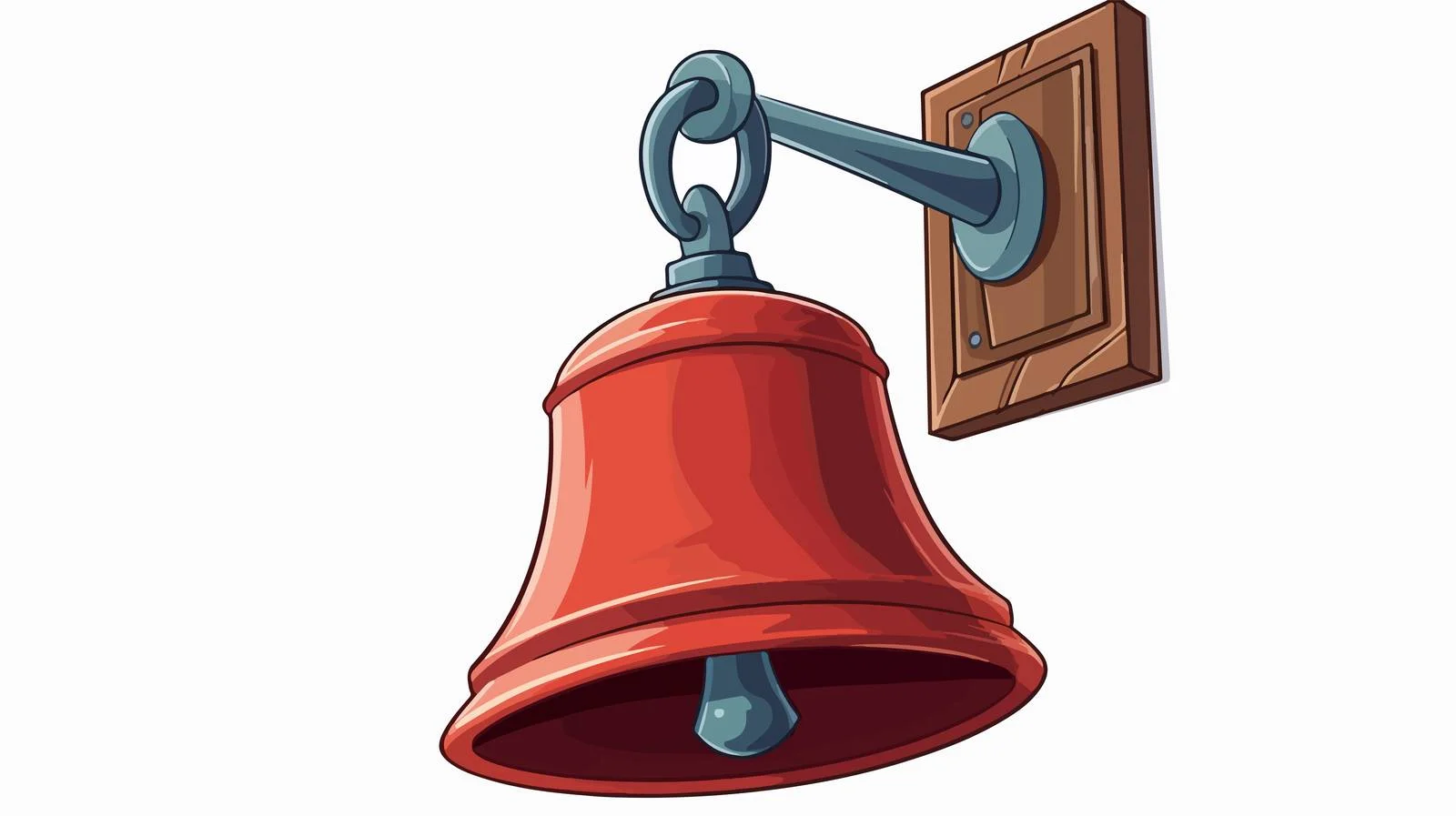 Cheerful Cartoon Doorbell Ringing Illustration — free download from Dotvec