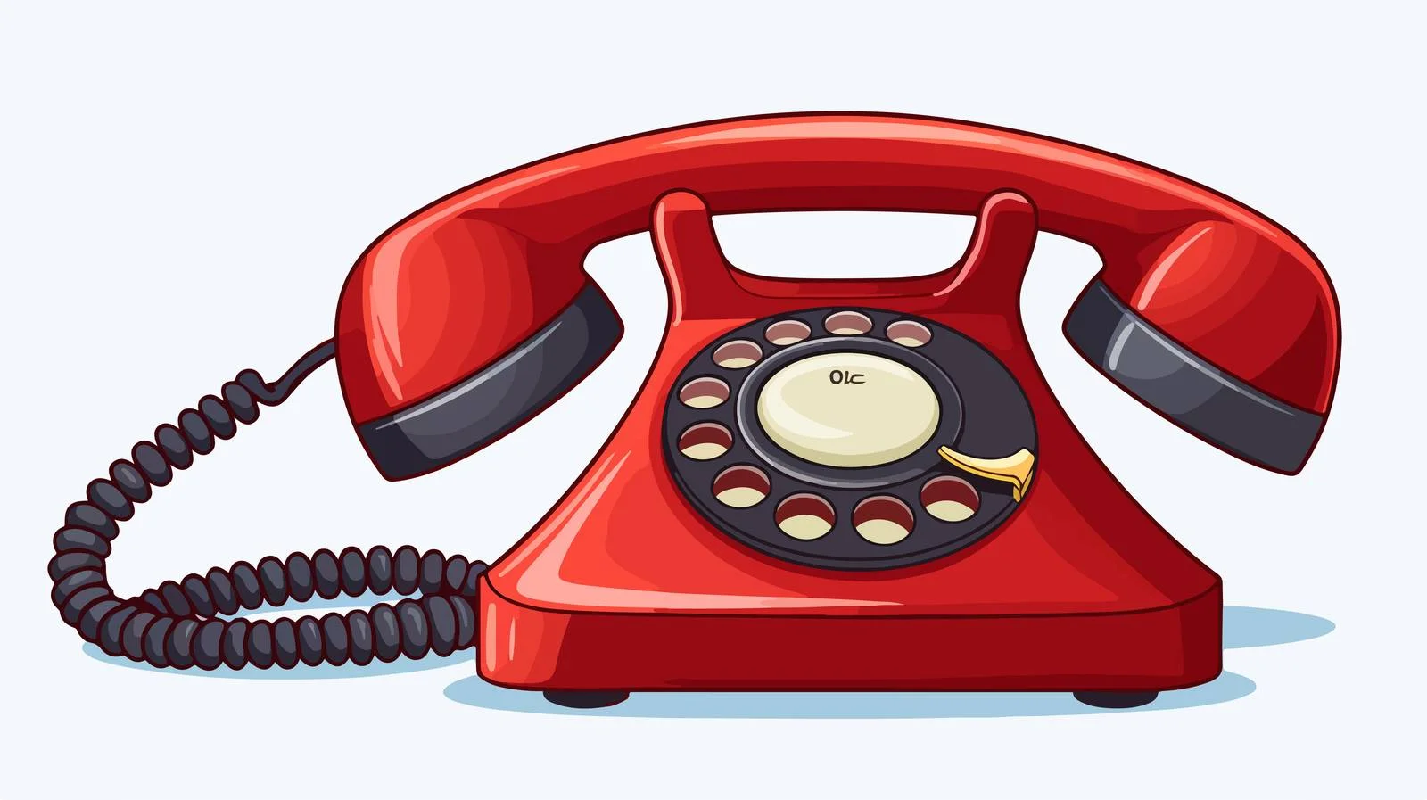 Cartoon Ringing Telephone Vector Illustration — free download from Dotvec