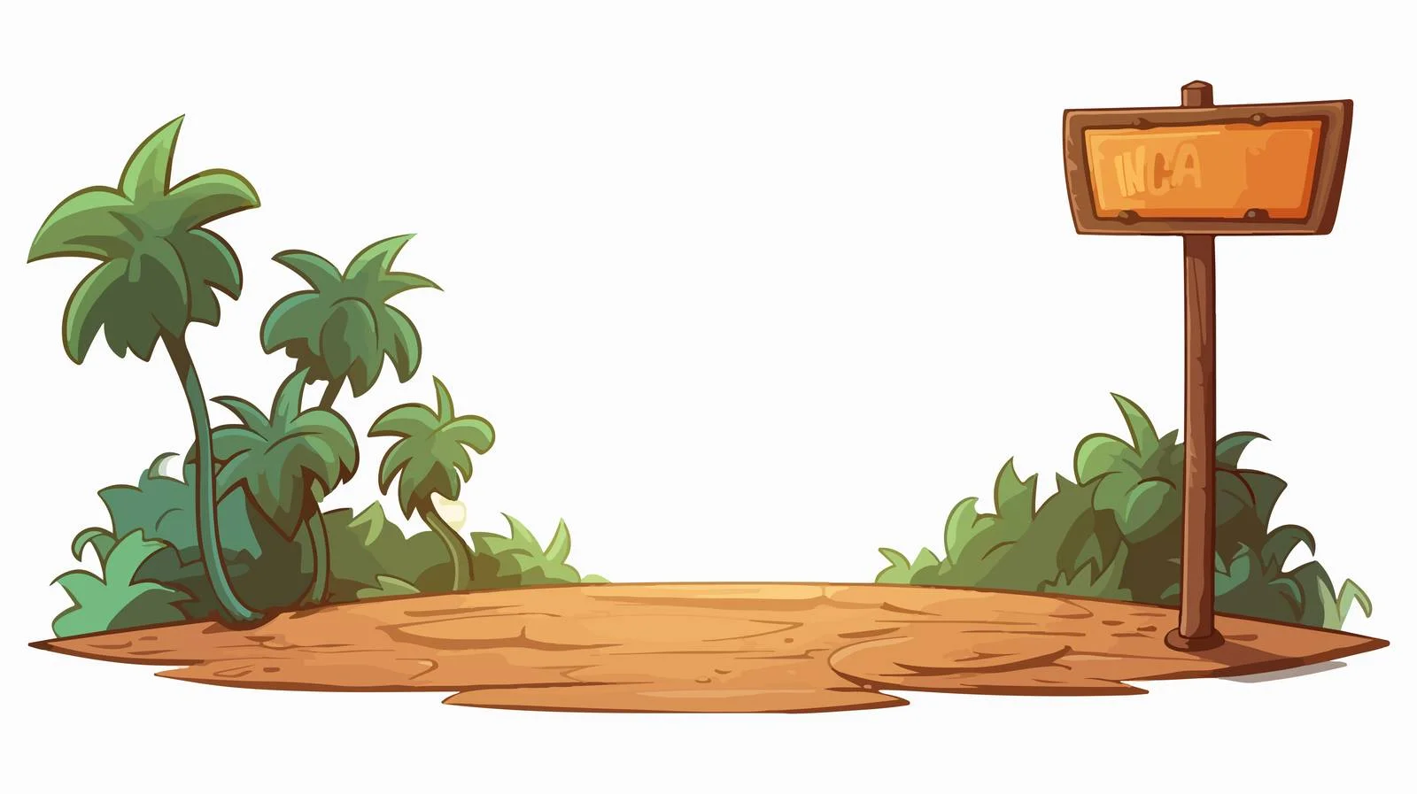 Cartoon Road Sign Vector Illustration — free download from Dotvec