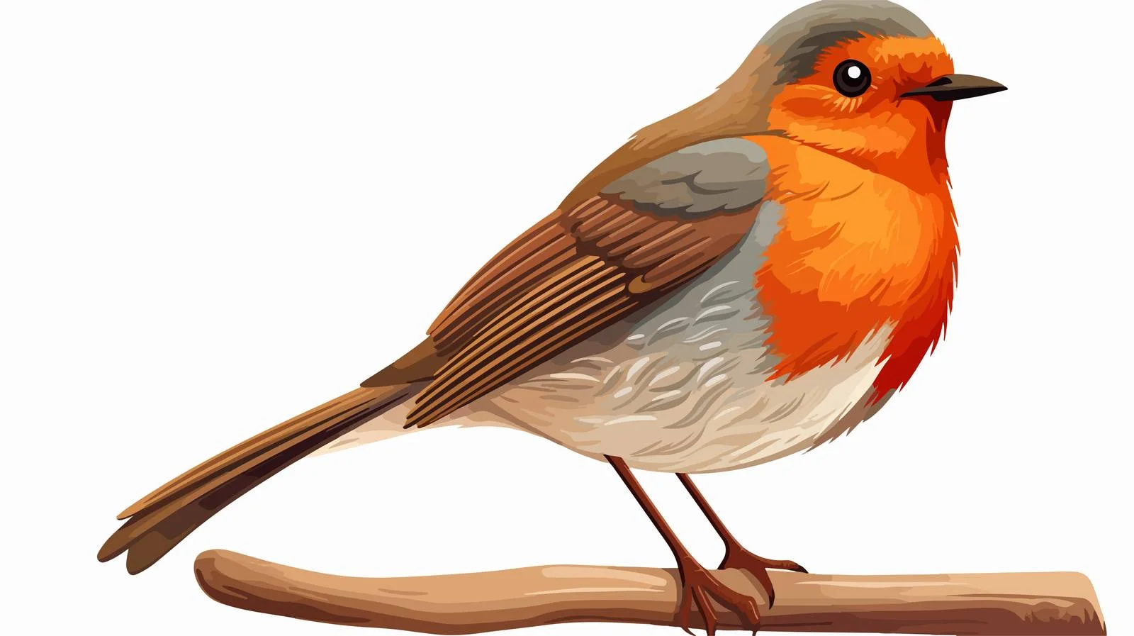 Cartoon Robin Vector Illustration – free robin image from Dotvec