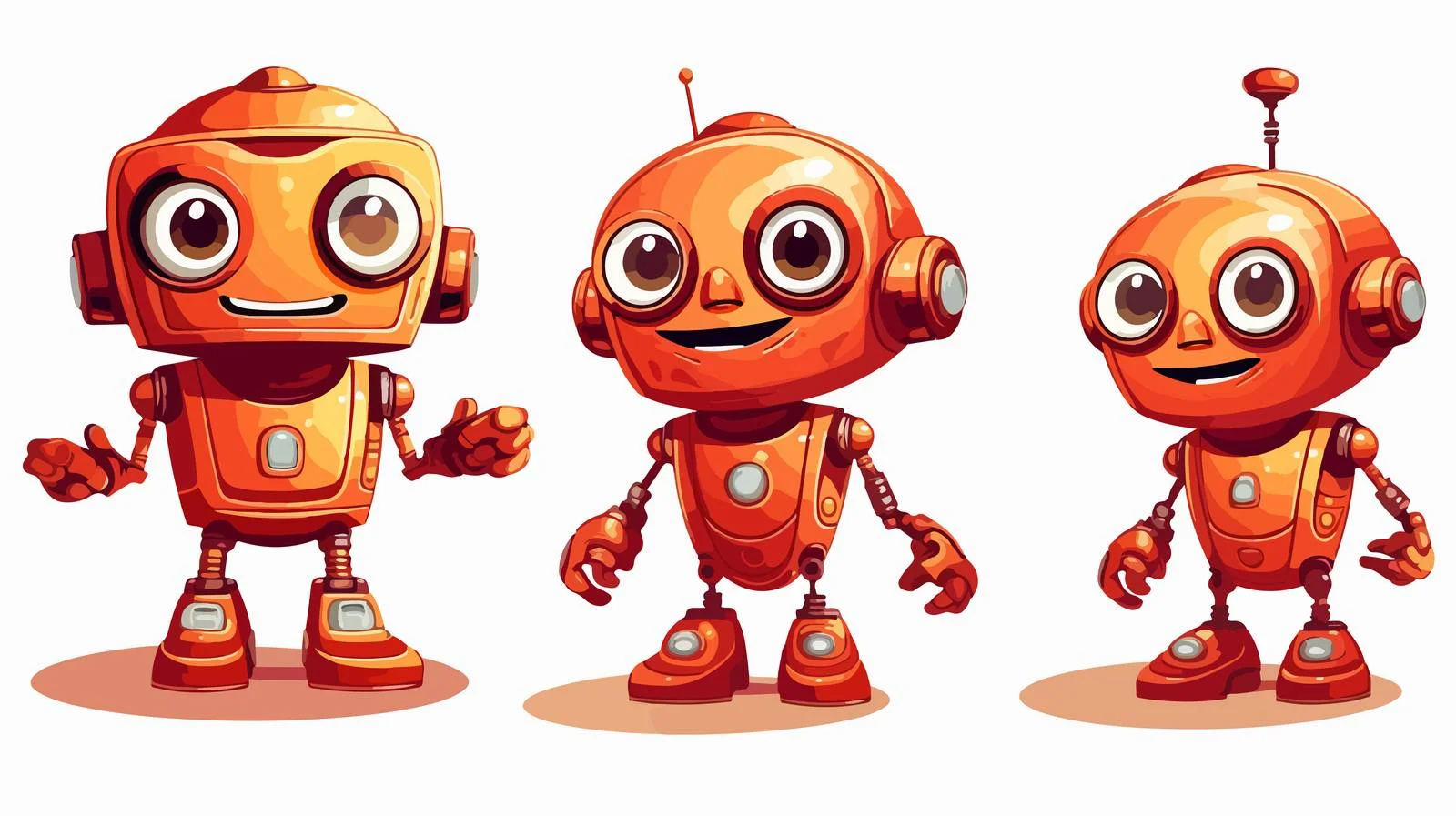 Cartoon Robot Vector Illustration — free download from Dotvec