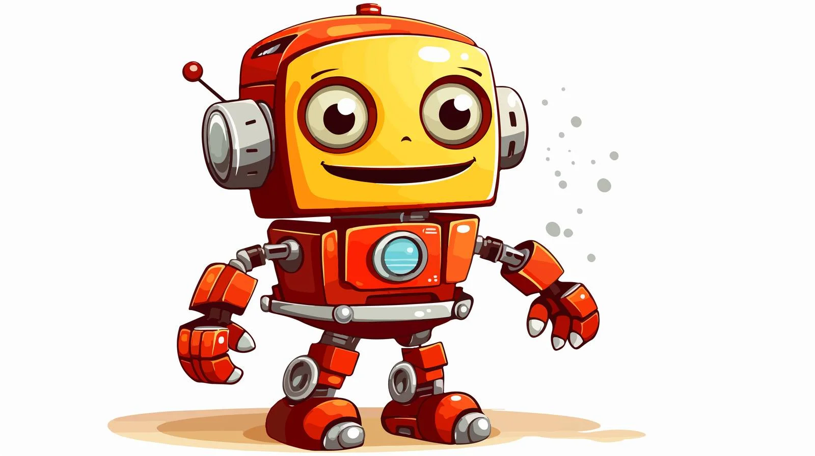 Robot Impersonating Human Illustration — free download from Dotvec