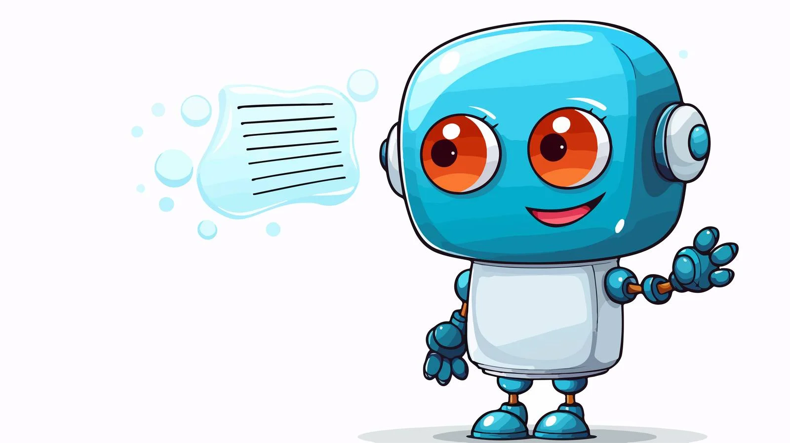 Interactive Robot Communication Vector Illustration — free download from Dotvec