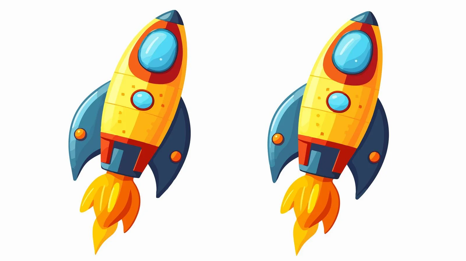 Cartoon Rocket Vector Illustration — free download from Dotvec