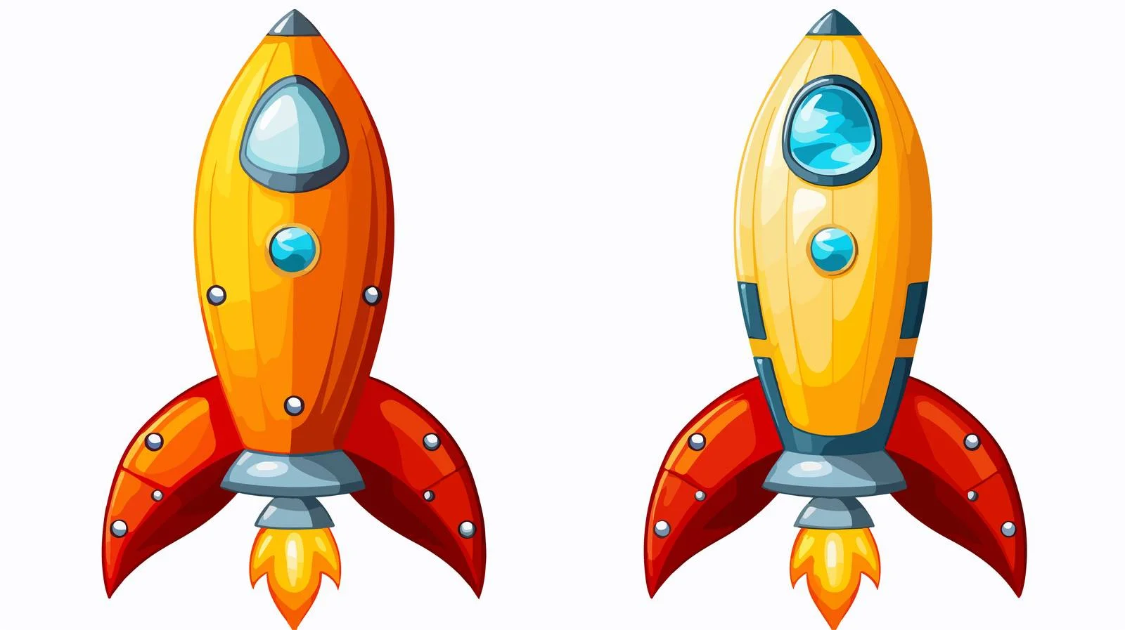 Cartoon Rocket Vector Illustration — free download from Dotvec