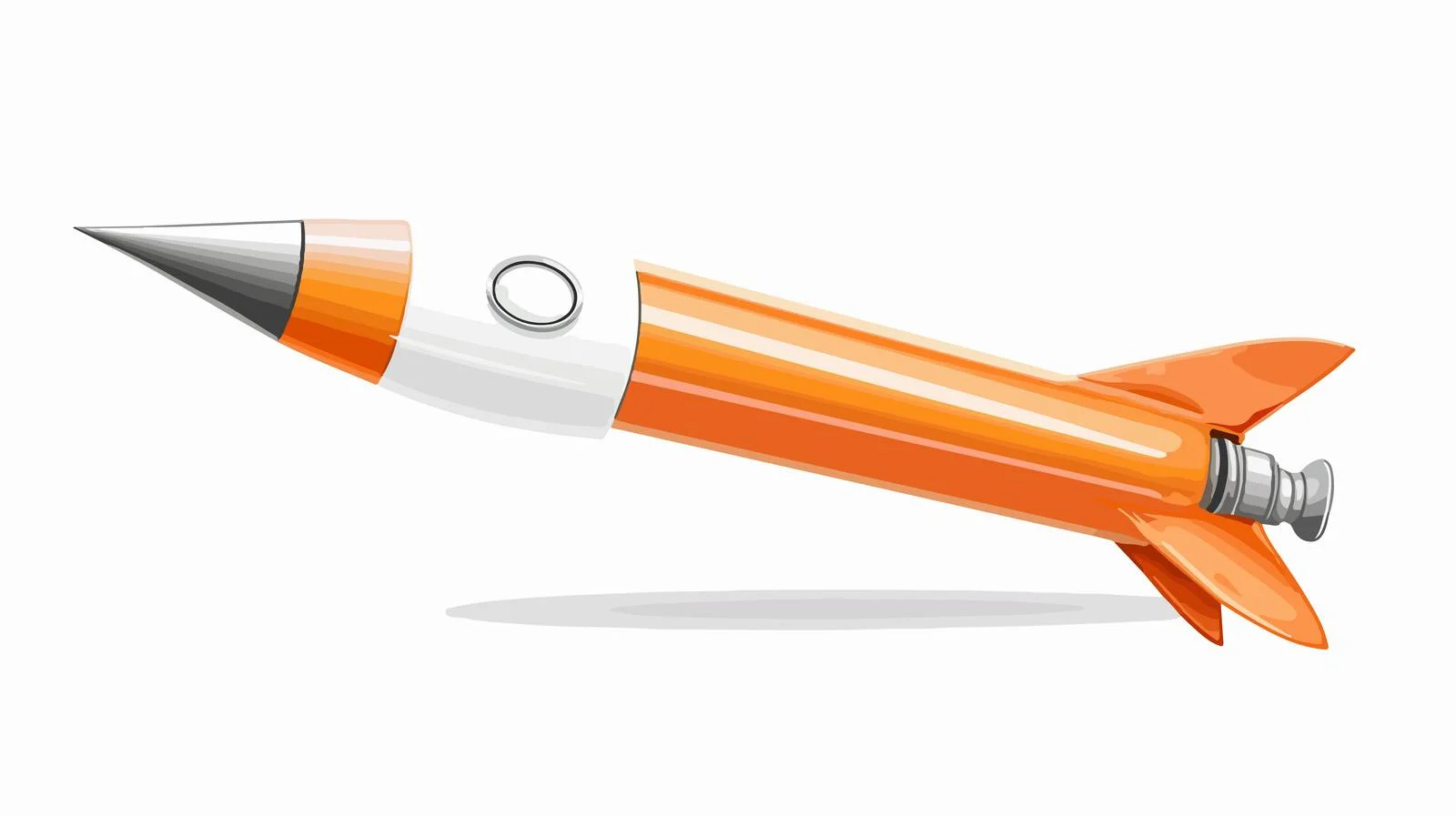 Cartoon Rocket Pencil Vector Illustration — free download from Dotvec
