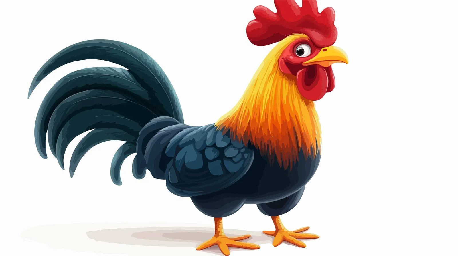 Cartoon Rooster Stock Illustration — free download from Dotvec