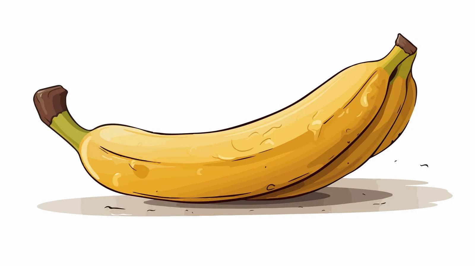 Rotten Banana Cartoon Vector Illustration — free download from Dotvec