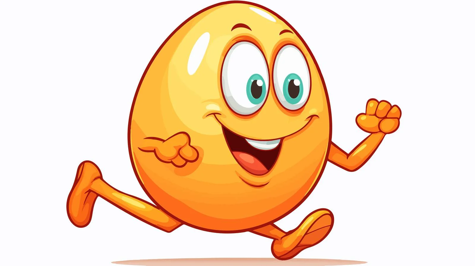 Energetic Egg Cartoon Vector Illustration — free download from Dotvec