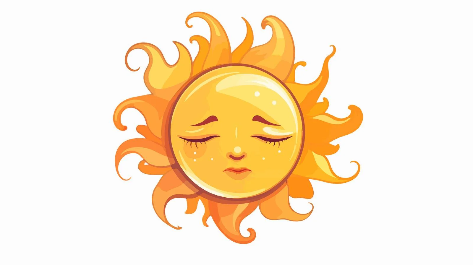 Illustration of Sad Sun — free download from Dotvec