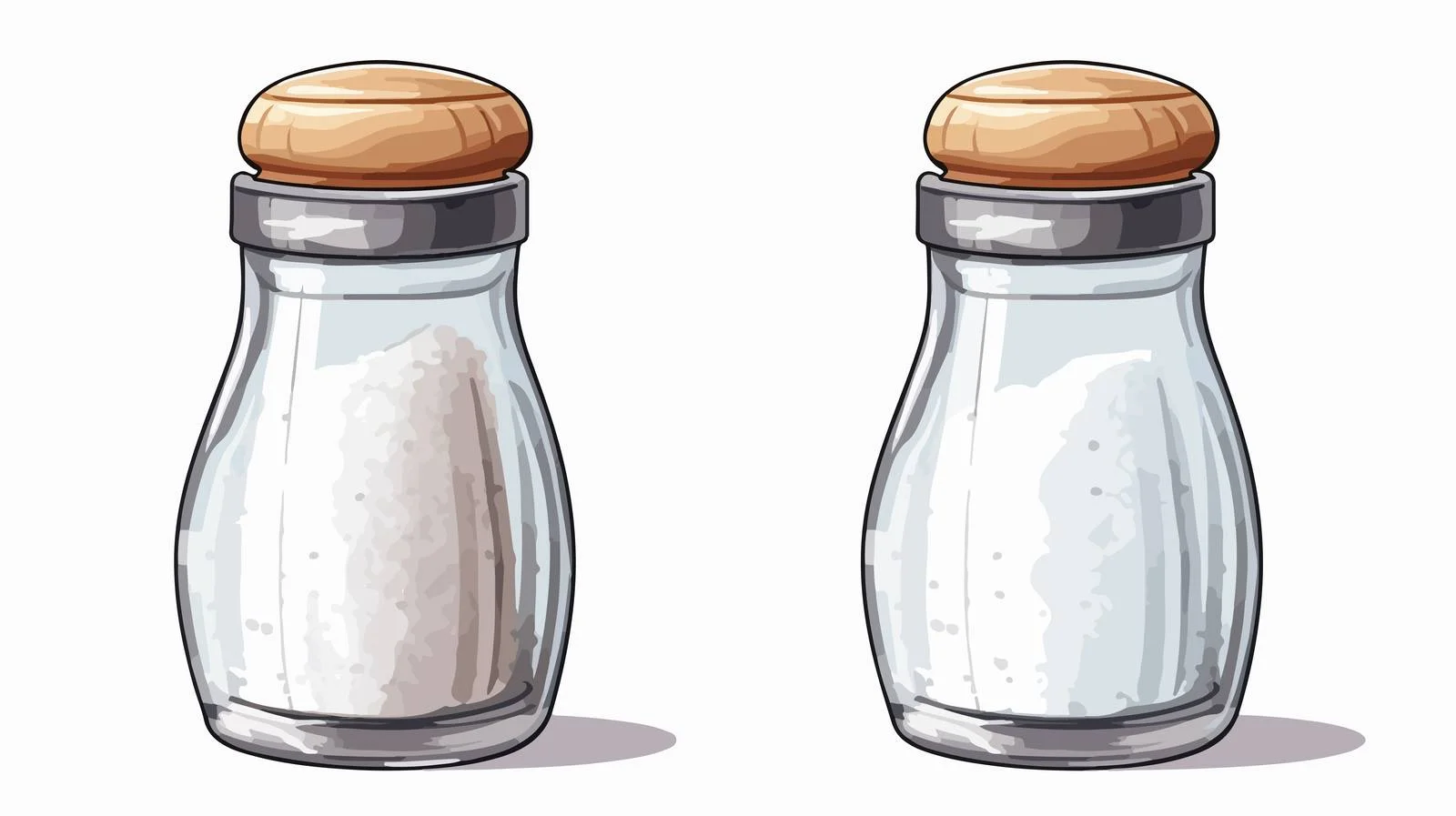 Cartoon Salt Shaker Vector Illustration — free download from Dotvec