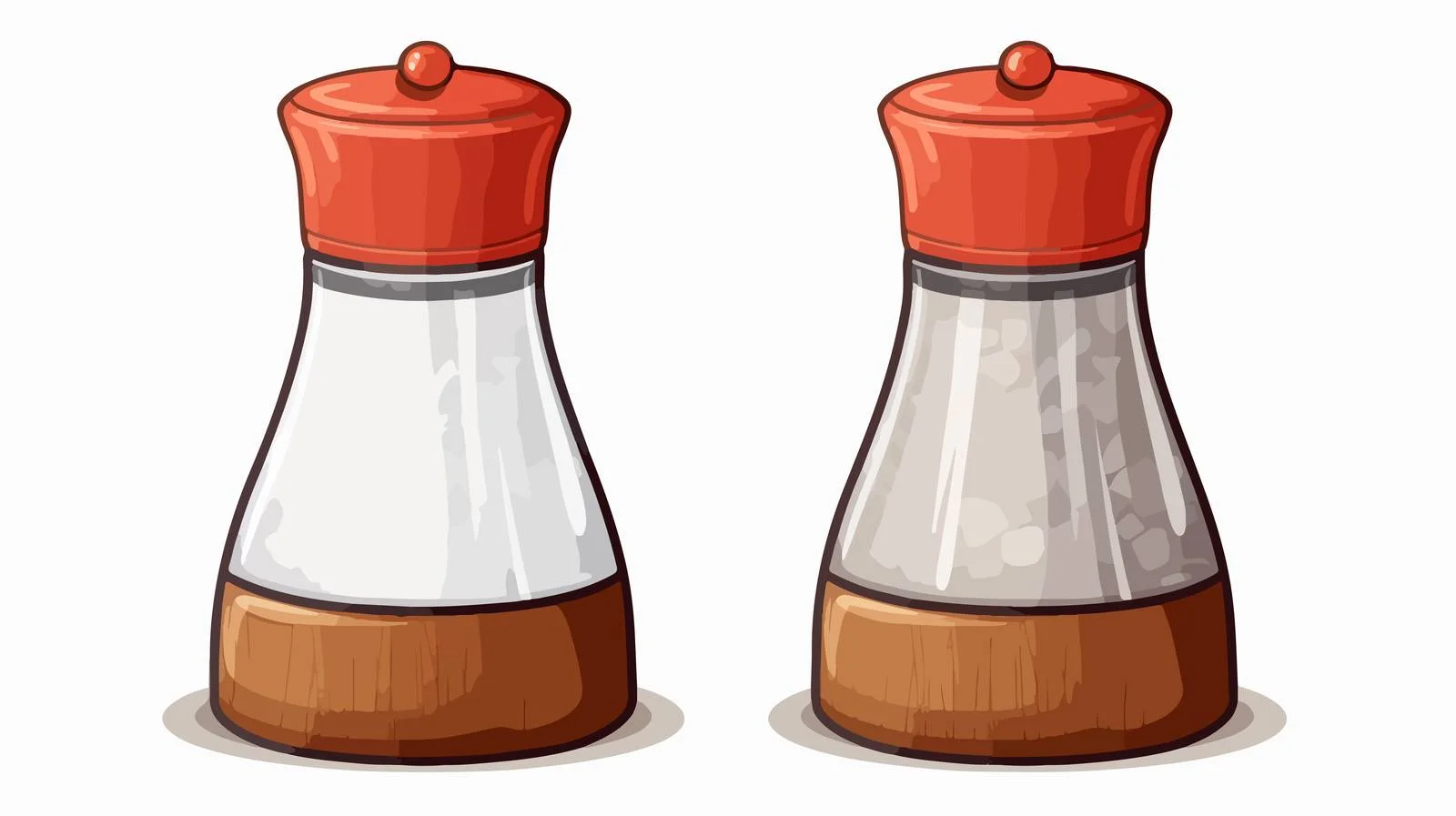 Cartoon Salt Shaker Vector Illustration — free download from Dotvec