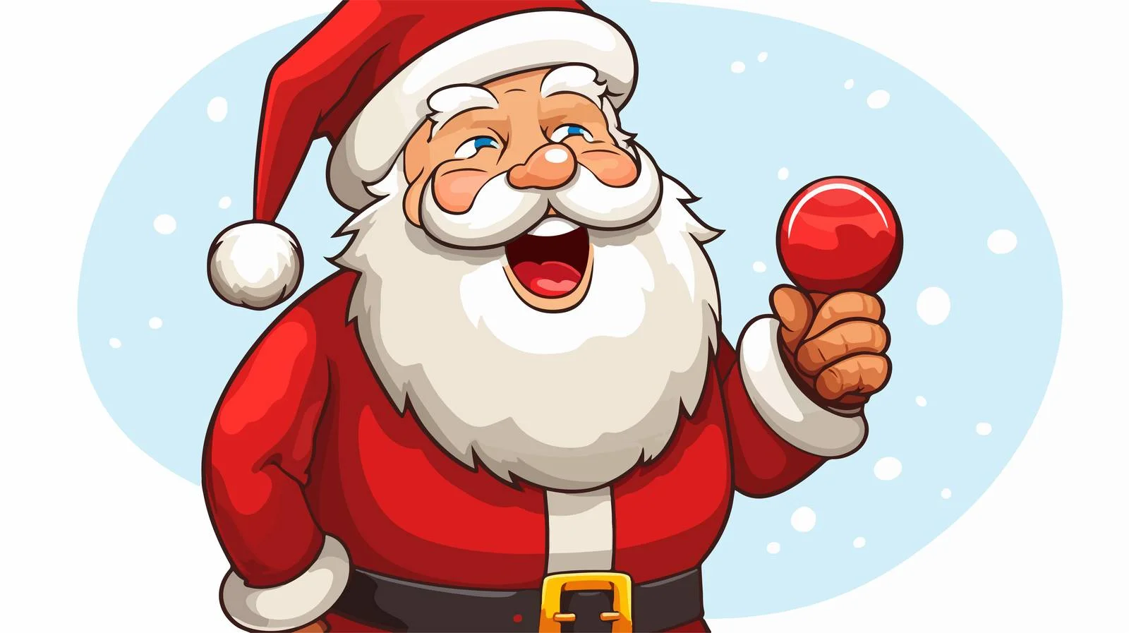 Cheerful Santa Claus with Speech Bubble — free download from Dotvec