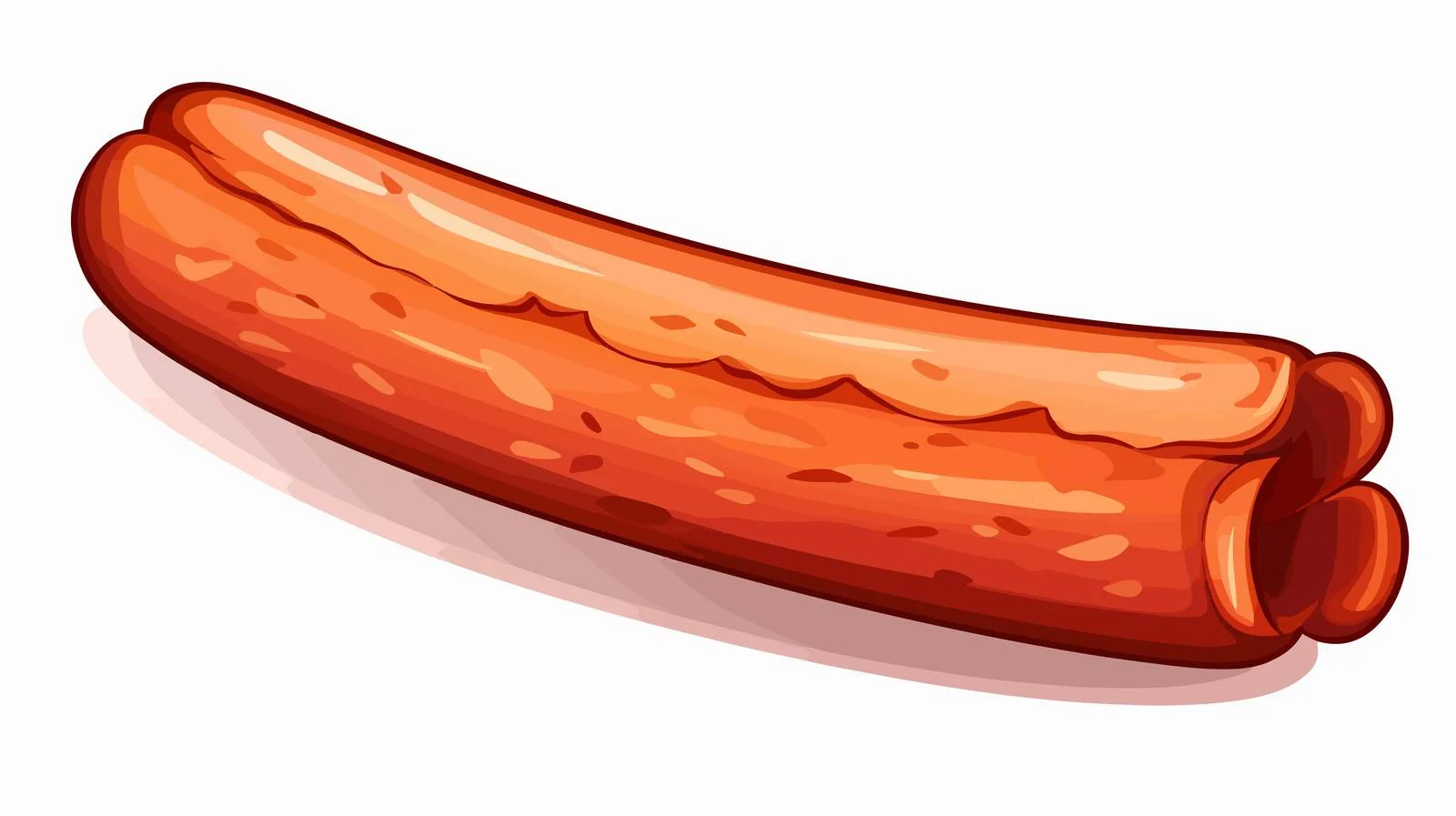 Cartoon Sausage Illustration — free download from Dotvec