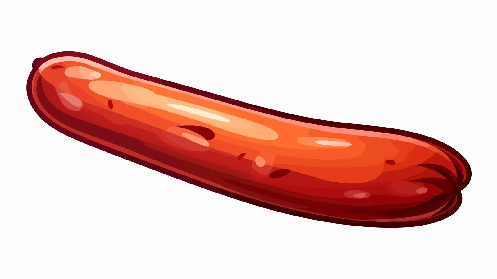 Cartoon Sausage Vector Illustration — free download from Dotvec