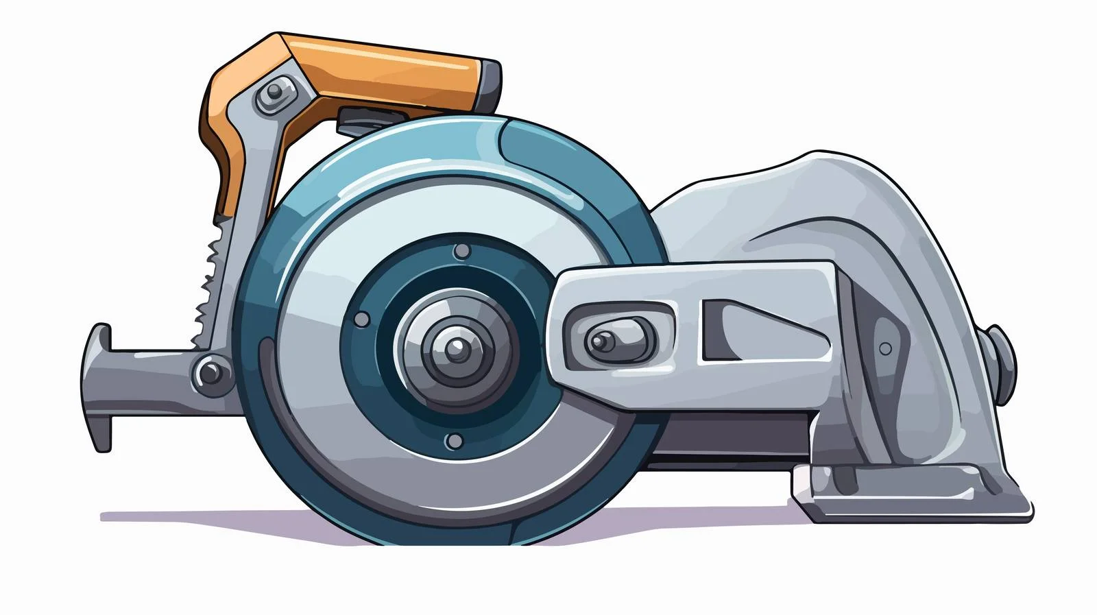 Whimsical Saw Vector Illustration — free download from Dotvec