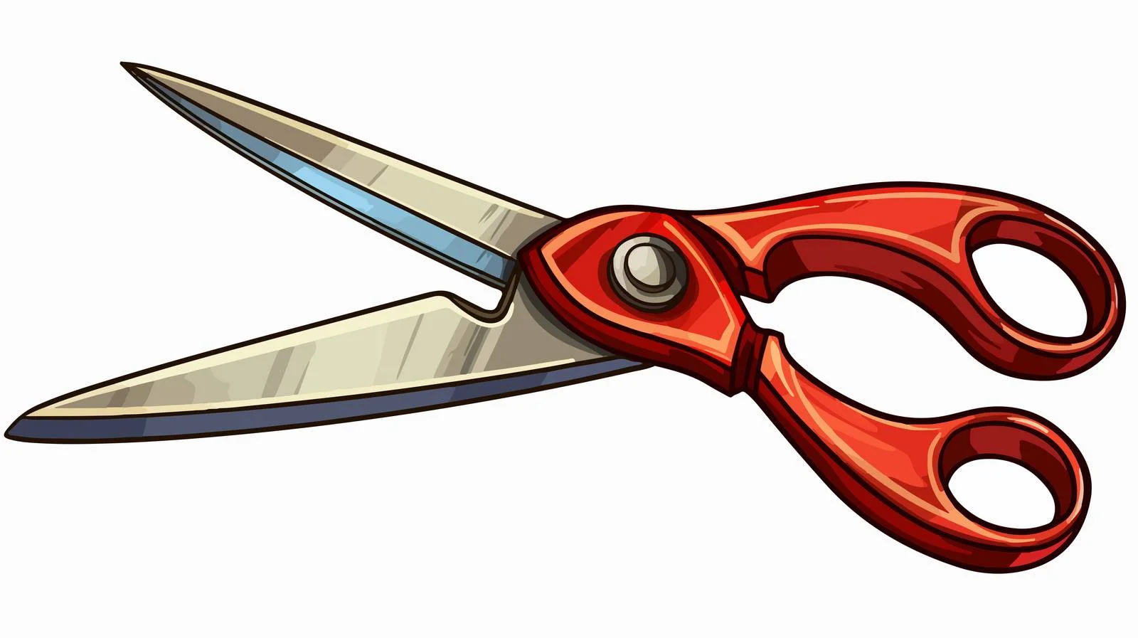 Cartoon Scissors Illustration — free download from Dotvec