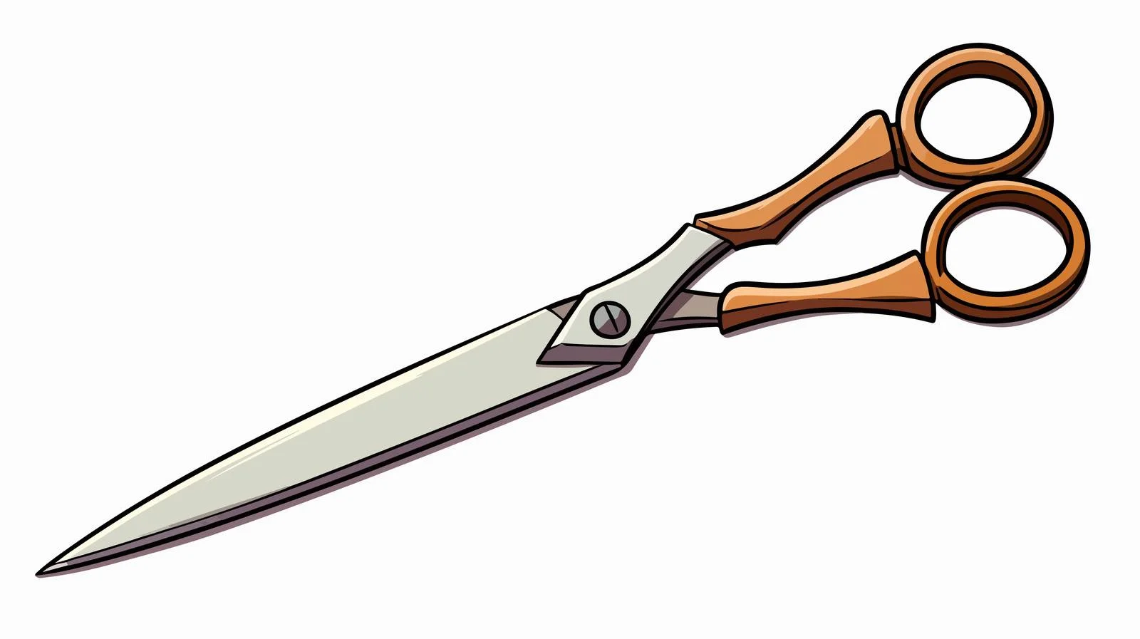 Cartoon Scissors Illustration — free download from Dotvec