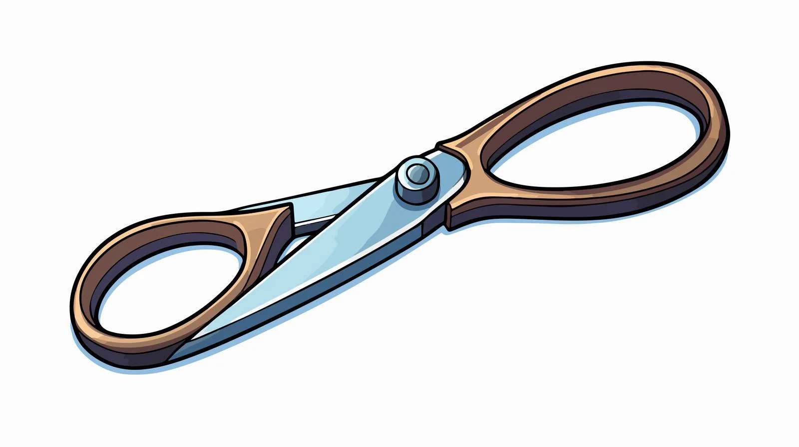 Cartoon Scissors Vector Illustration — free download from Dotvec