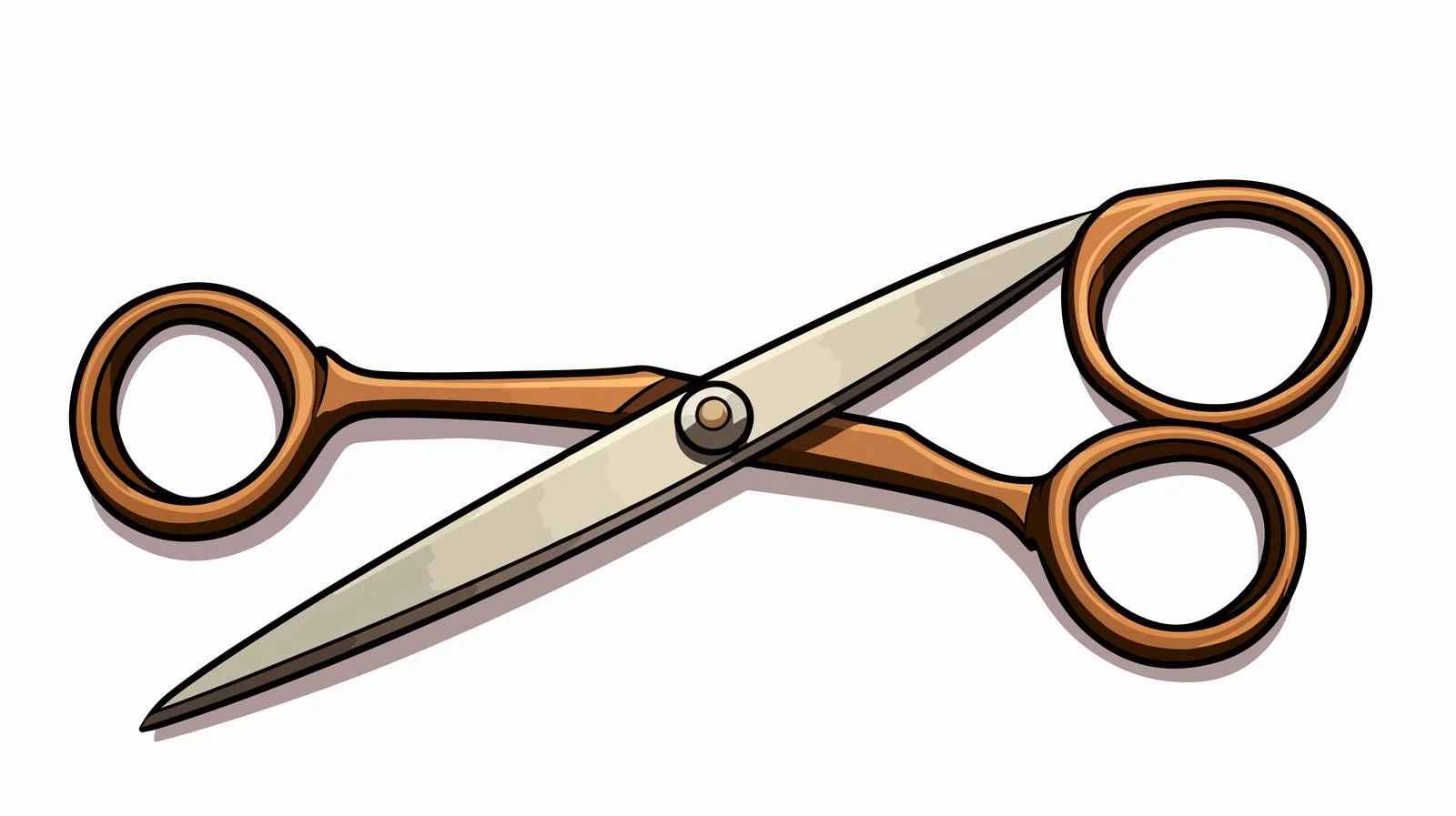 Cartoon Scissors Illustration — free download from Dotvec