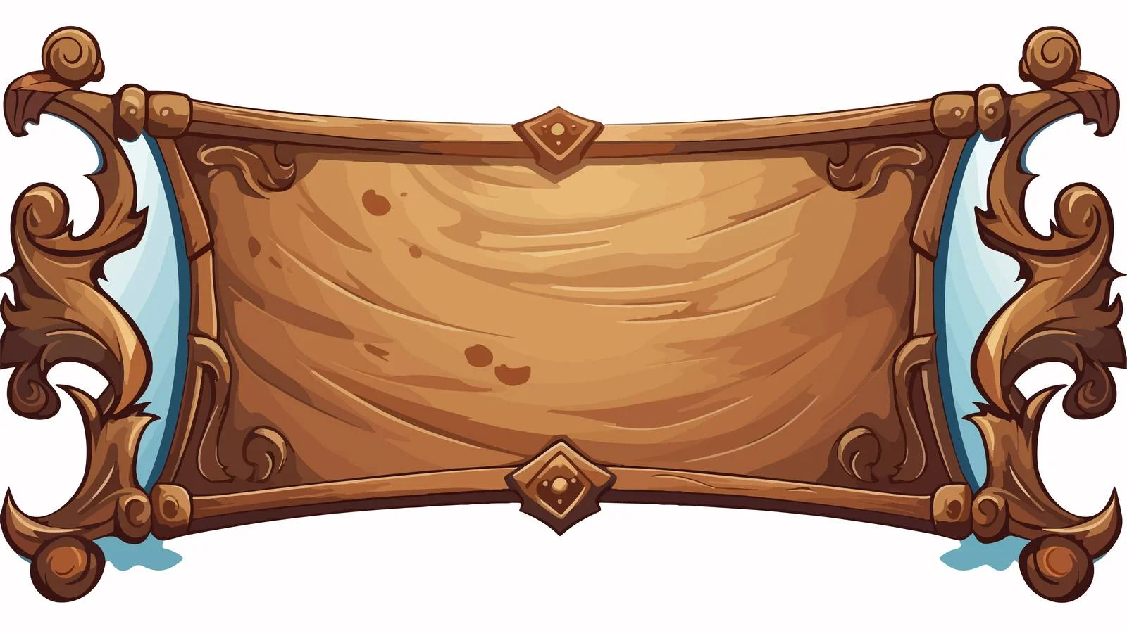 Cartoon Scroll Banner Vector Illustration — free download from Dotvec