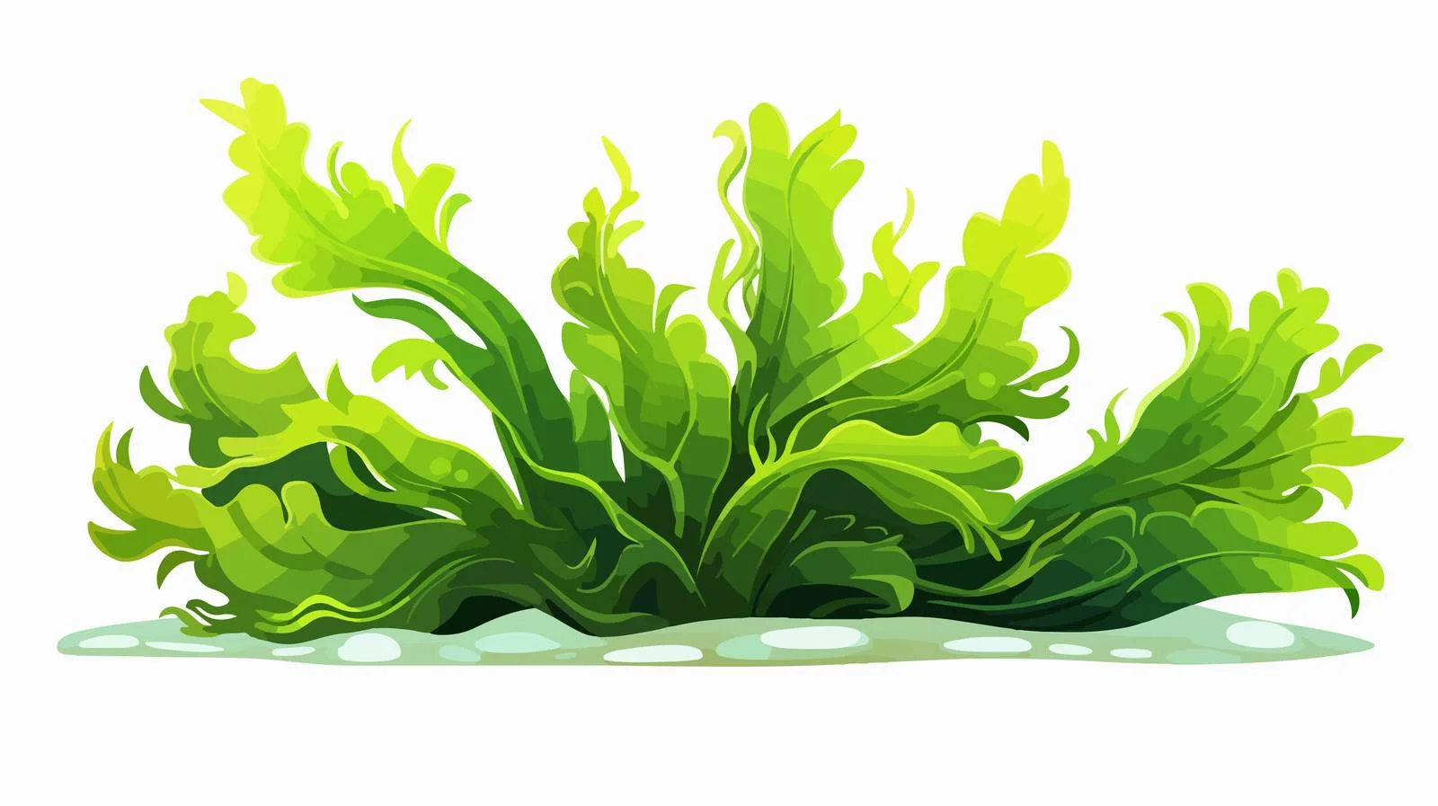 Colorful Cartoon Seaweed Illustration — free download from Dotvec
