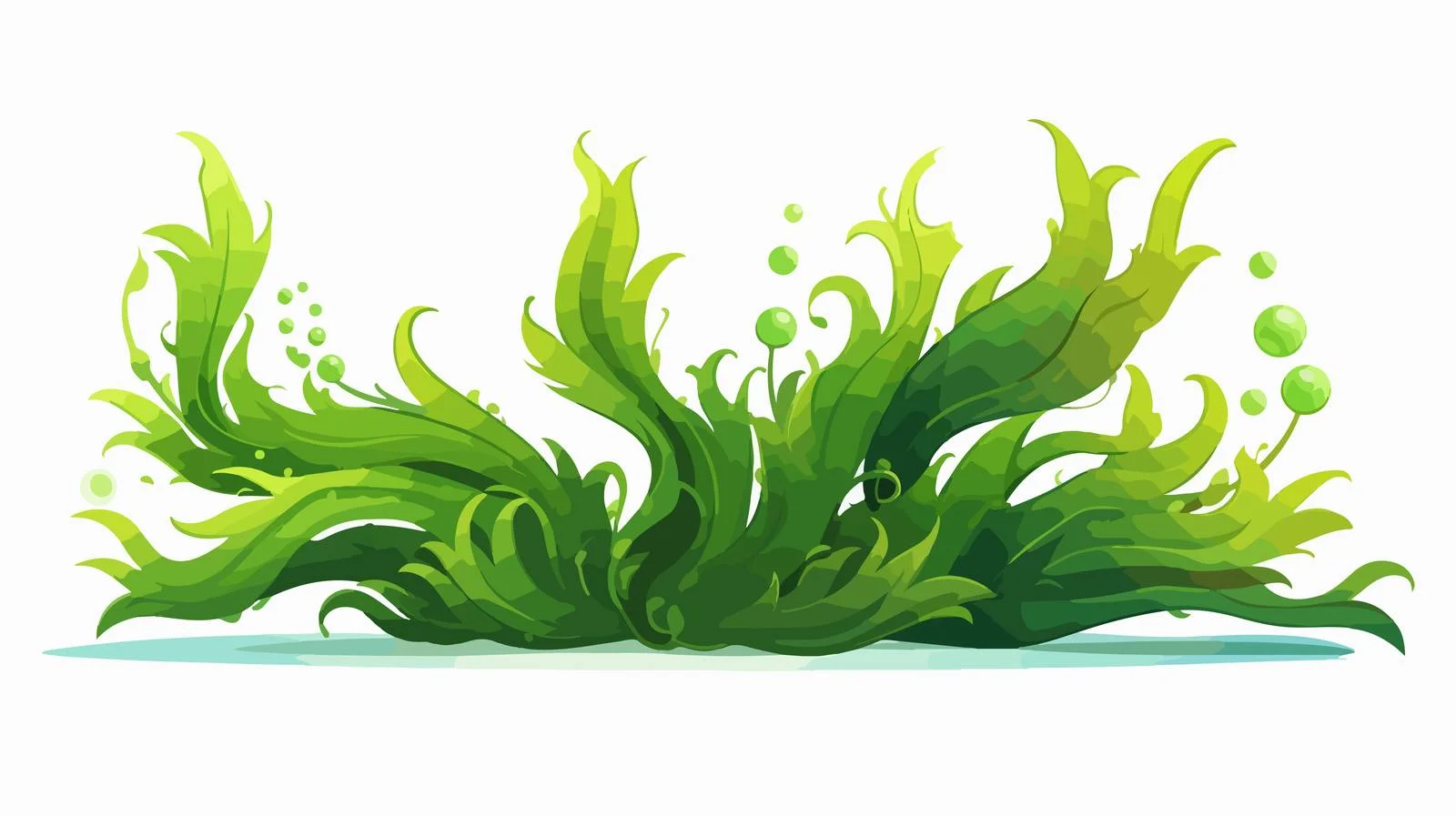 Cartoon Seaweed Stock Illustration — free download from Dotvec