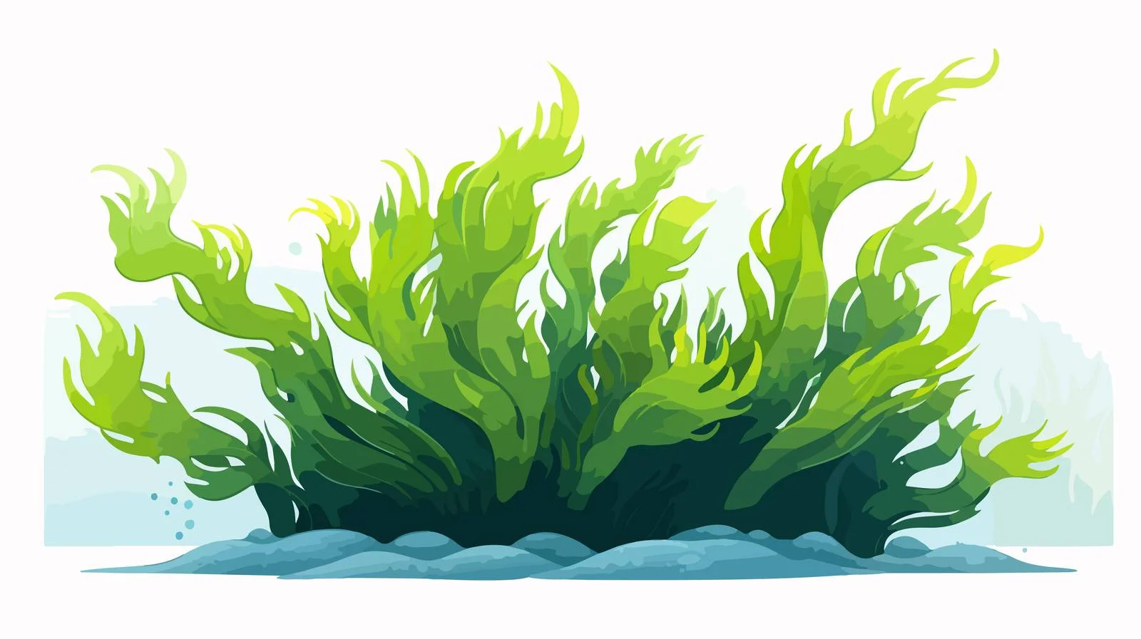 Cartoon Seaweed Vector Illustration — free download from Dotvec