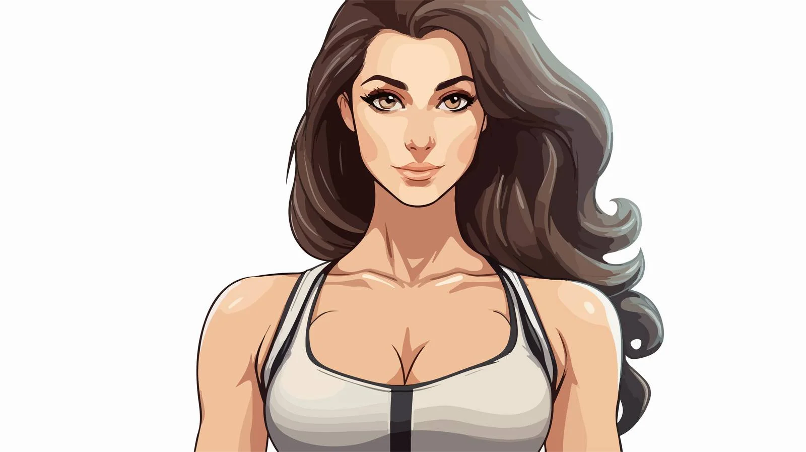 Fitness Cartoon Character Illustration — free download from Dotvec