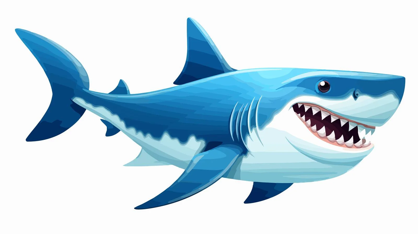 Cartoon Shark Vector Illustration — free download from Dotvec